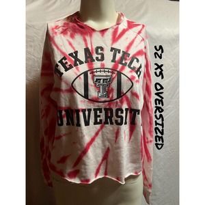 NWT VS PINK Collegiant Texas Tech University Crop